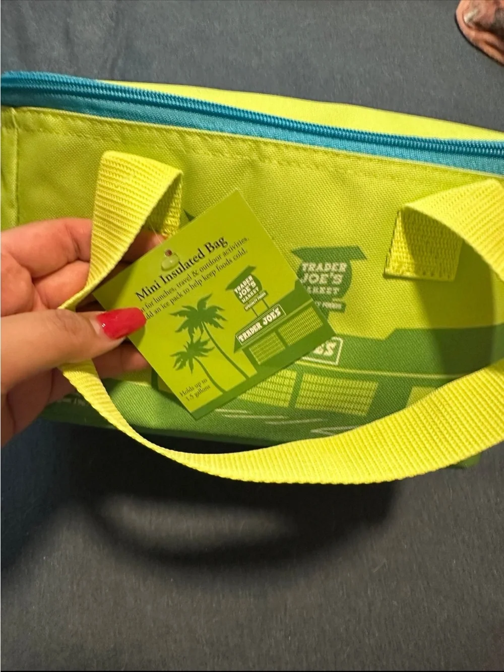🆕Trader Joe’s Set of 2 Mini Insulated Food Storage Lunch Tote Bag❤️❤️